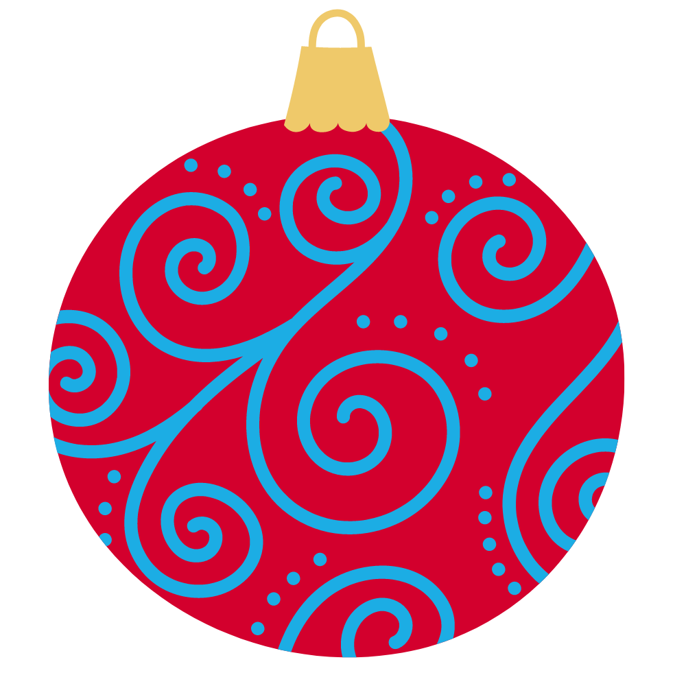 sich drehende Weihnachtsbaumkugel