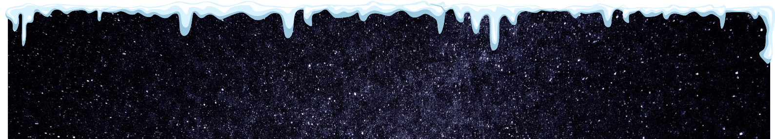 Bild vom Universum mit Schnee